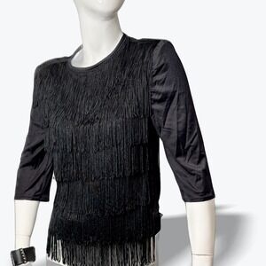 Jose Antonio Designs Fringe Top Paris New York‎ Holiday Party Date Night